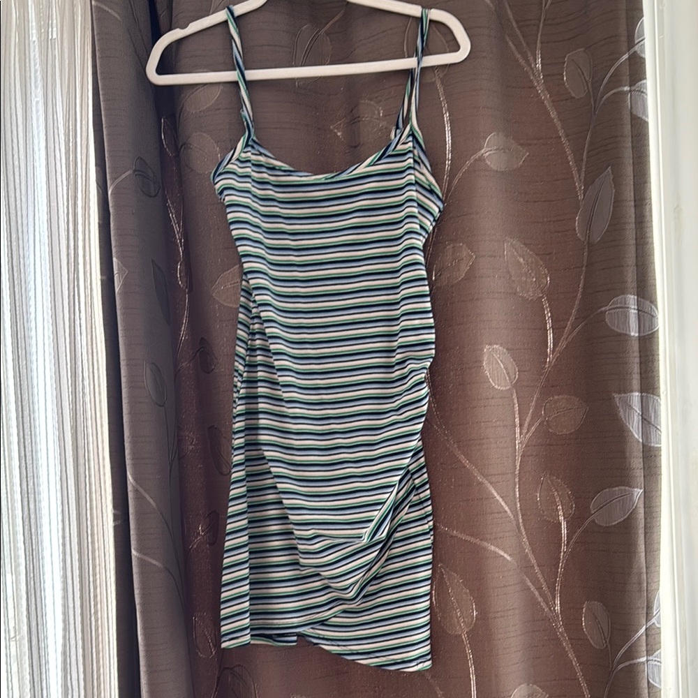 Striped Spaghetti Strap Dress